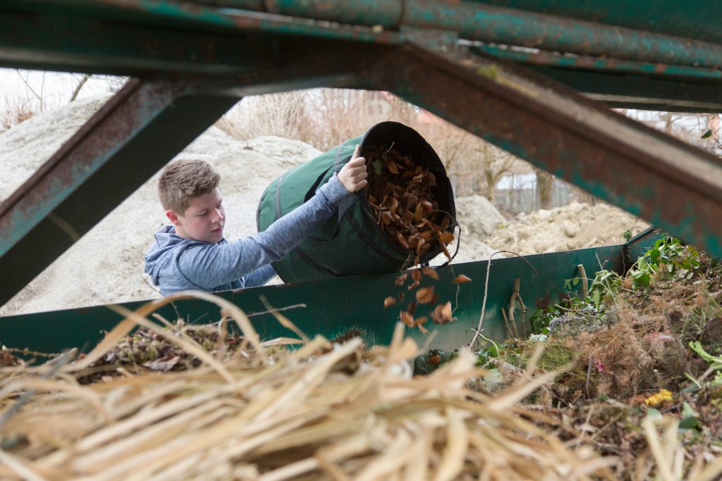 green waste skip bin